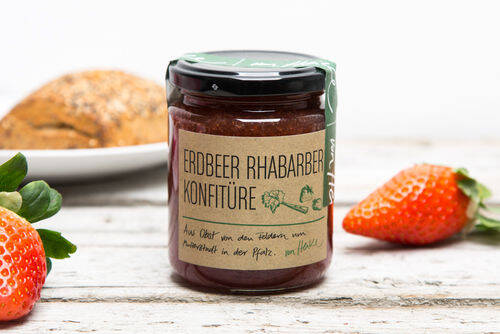 Konfitüren & Gelees Erdbeeren Rhabarber Konfitüre