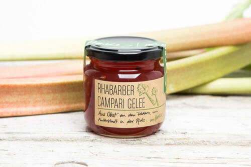 Konfitüren & Gelees Rhabarber Campari Gelee